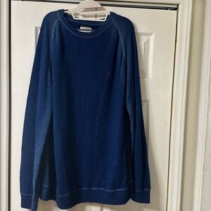 Men 32 Bar Blues XXL blue alpaca Sweater